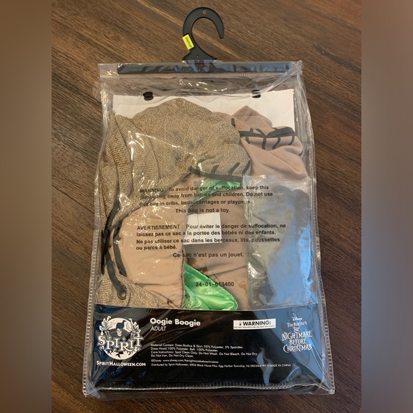 NBC Oogie Boogie Costume Adult Size Medium 8-10 - Picture 6 of 6